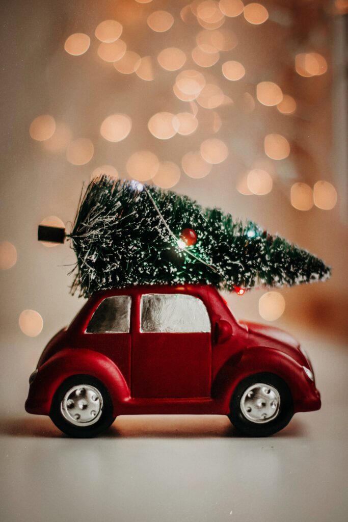 come nascondere la base dell'albero di natale