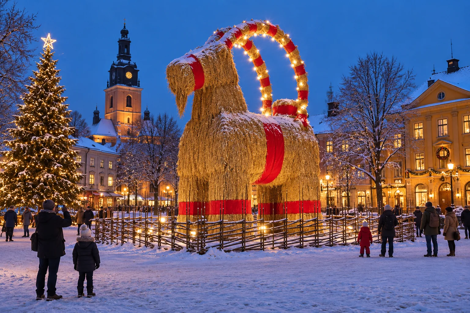La capra di Gävle: storia del simbolo natalizio svedese