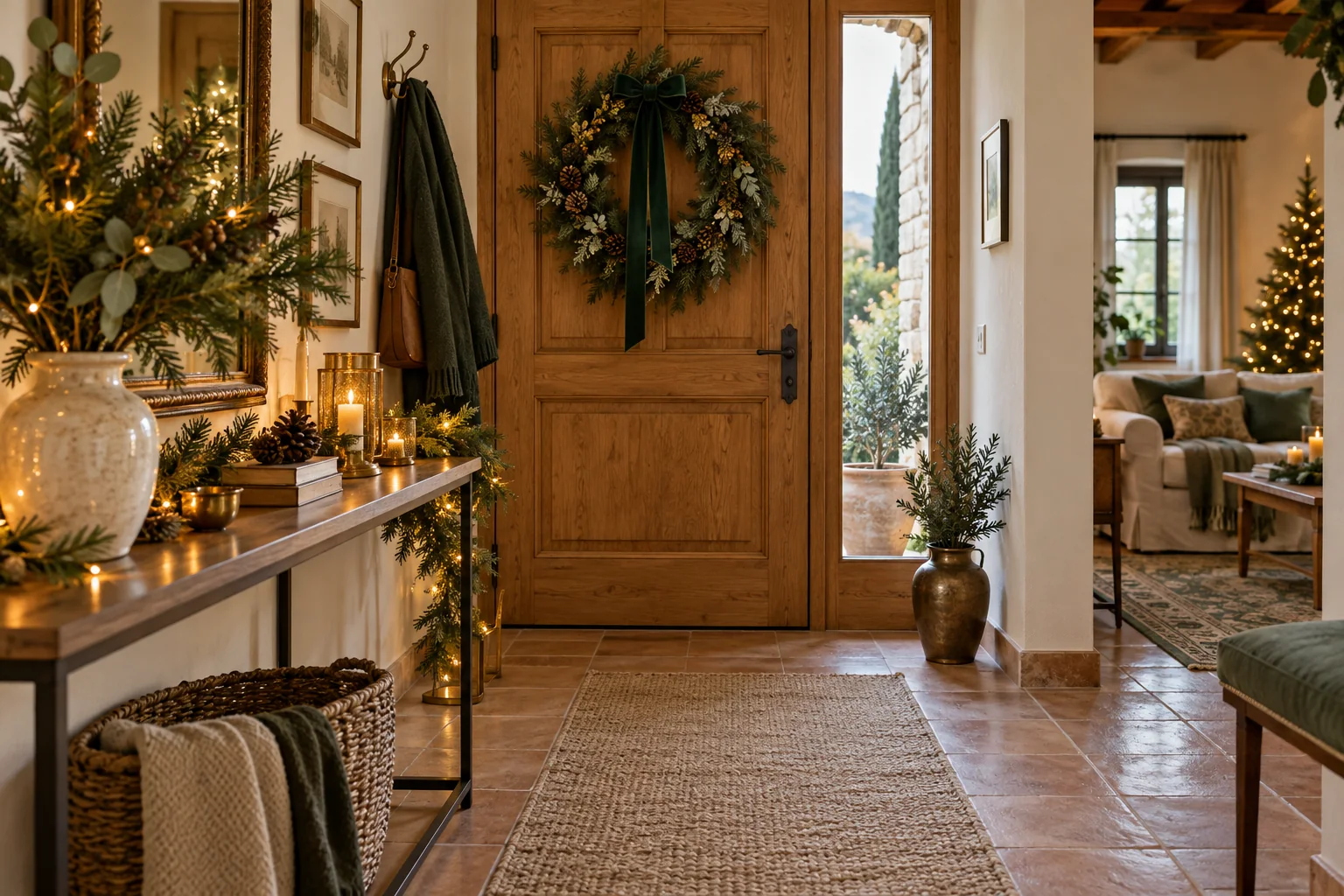 Come decorare l’ingresso di casa per Natale: idee semplici e accoglienti